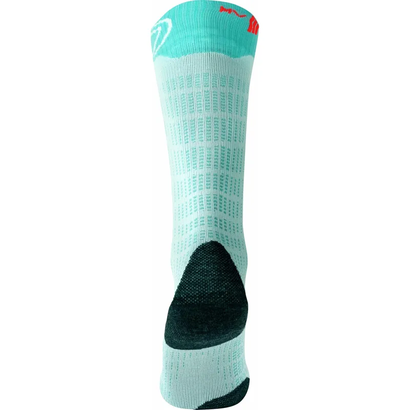 Sidas Comfort Womens Ski And Snowboard Socks in Aqua Blue/White-3