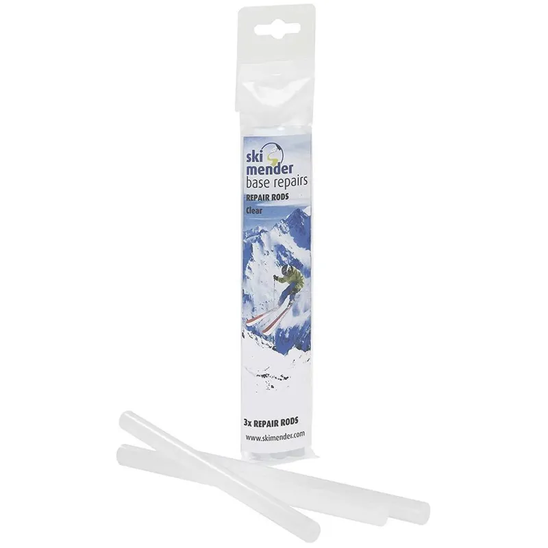 Ski Mender P-Tex Clear Repair Rods for Base Repair Guns - 3 Pack