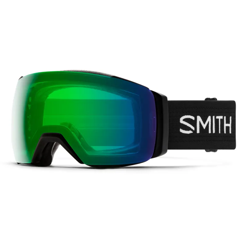 Smith I/O MAG XL Goggles Black with Everyday Green Mirror Chromapop Lens