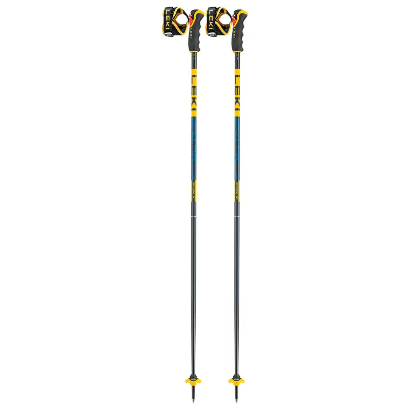 Leki Spitfire 3D Ski Poles with Grip Release System in Demin-1