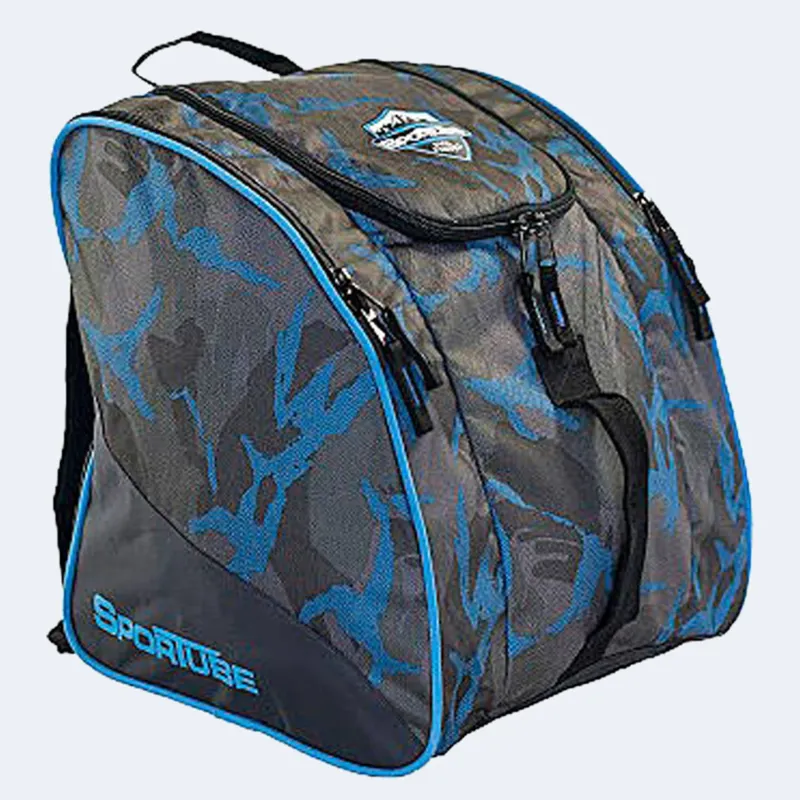 Sportube Freestyler Junior Boot Bag in Camo Black Blue