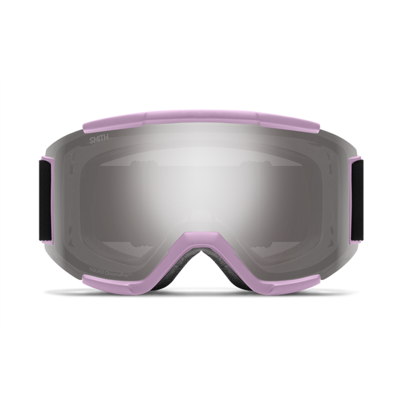 Smith Squad Ski and Snowboard Goggles in Pink + Sun Platinum + Spare Lens-2
