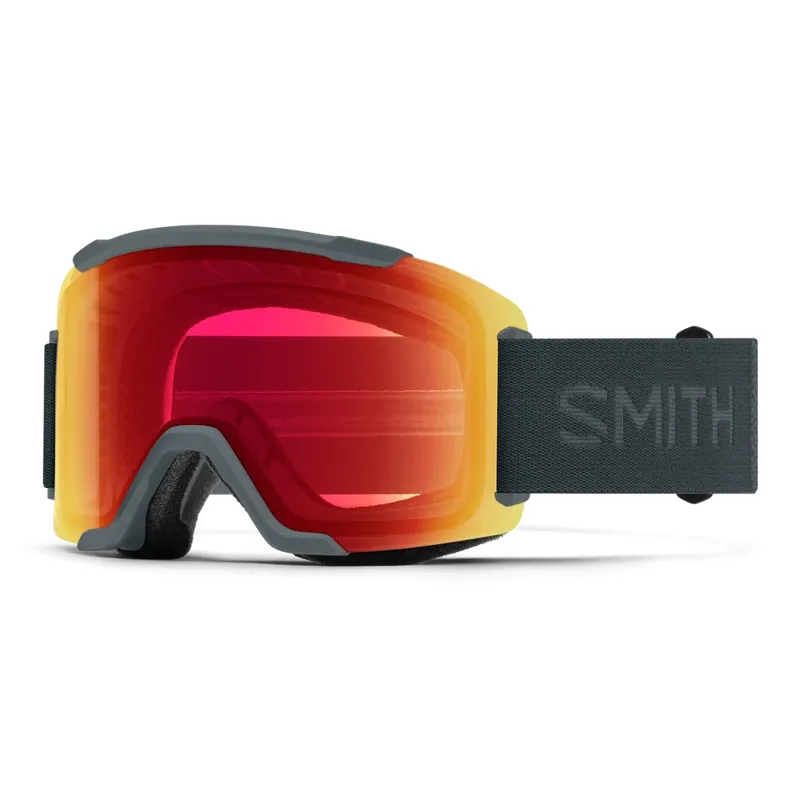 Smith SQUAD2 2CP Ski Goggles in Slate + CP Everyday Red Mirror + CP Storm Lens