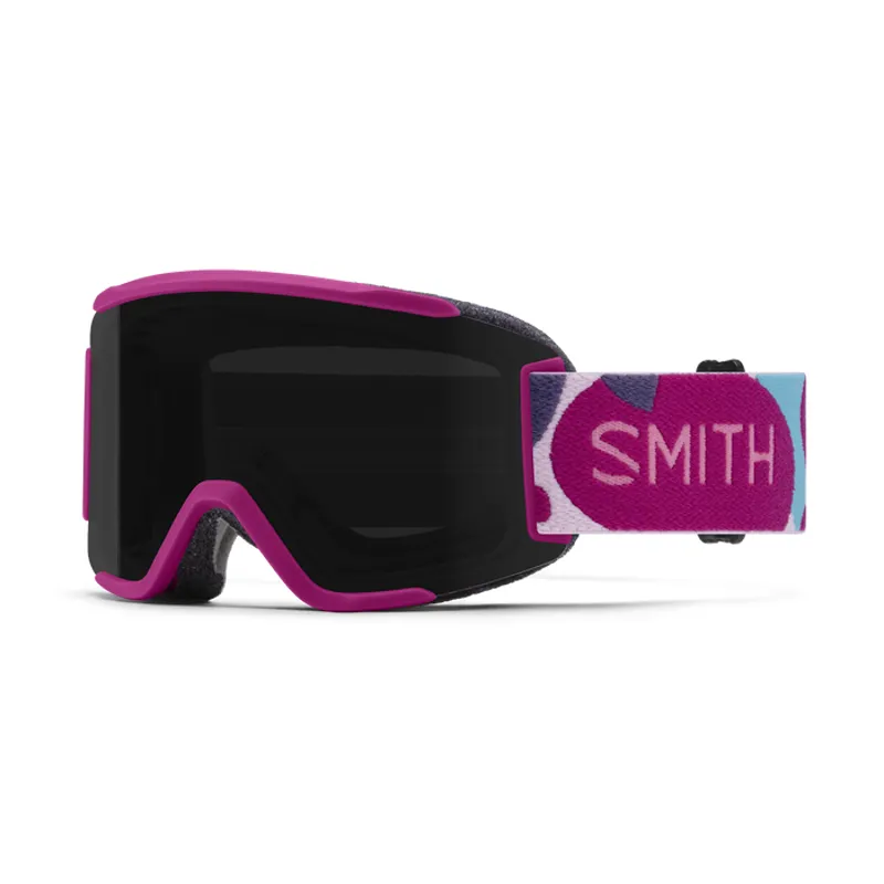 Smith Squad Goggles Pink + ChromaPop Sun Black Lens and Spare Lens