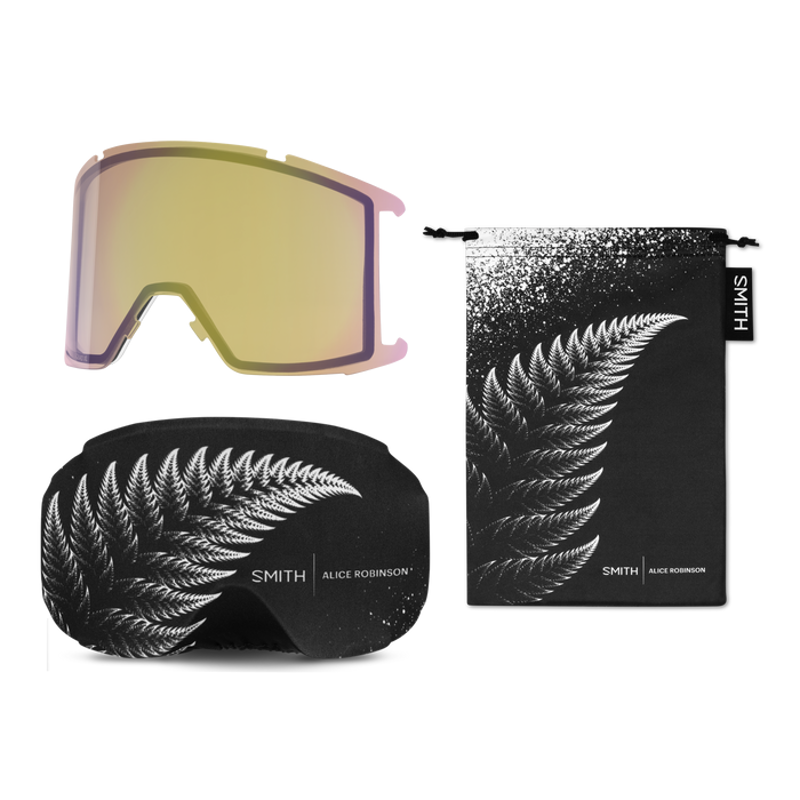 Smith Squad XL Alice Robinson AC with Chromapop Sun Platinum Mirror Lens + Spare Lens-4