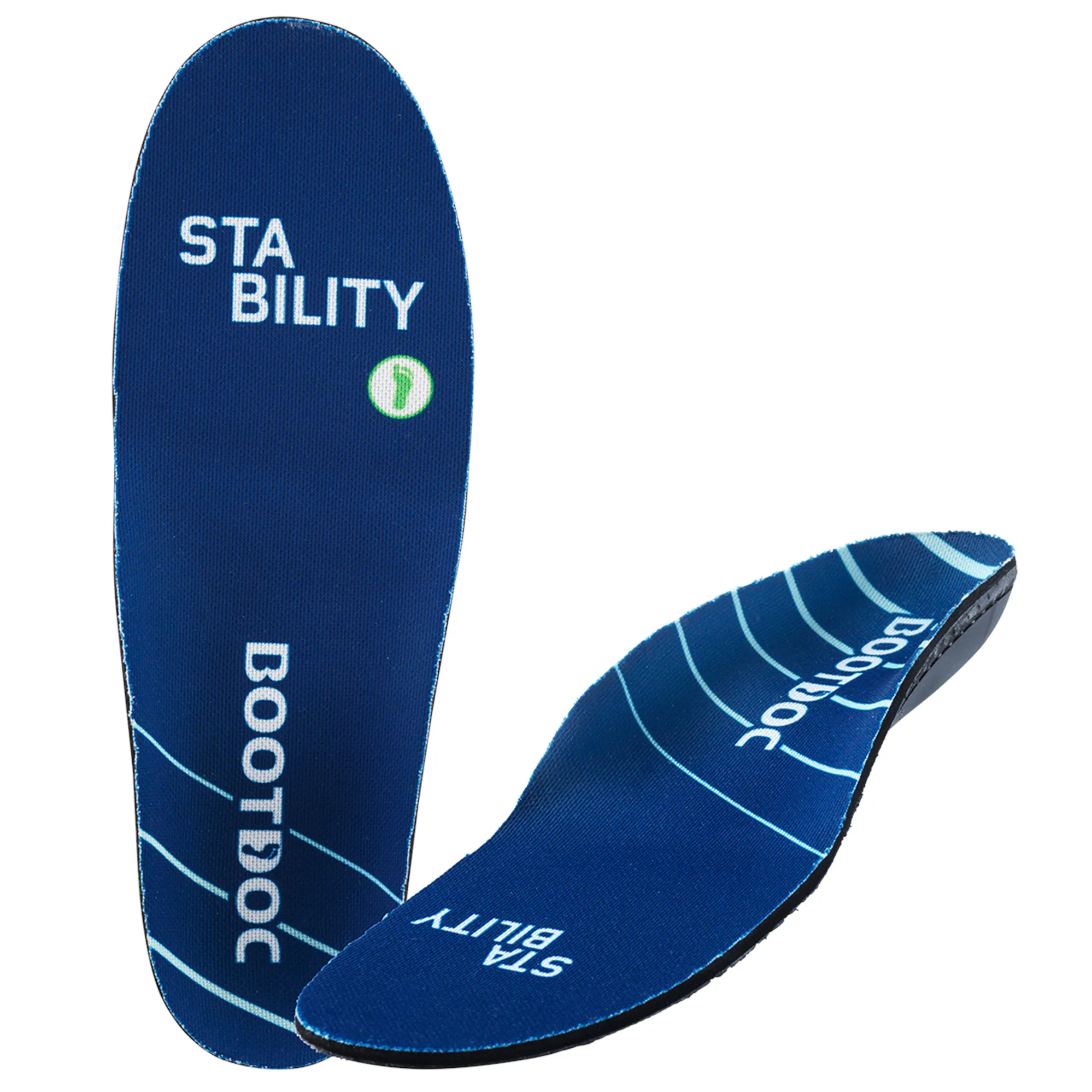 BootDoc Stability Low Ski Boot Slide In Insoles for Low Arch Support