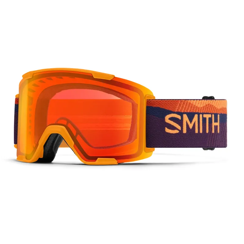Smith Stash XL Goggles in Electric Orange Sunrise + CP ED Red Mirror + Storm Lens