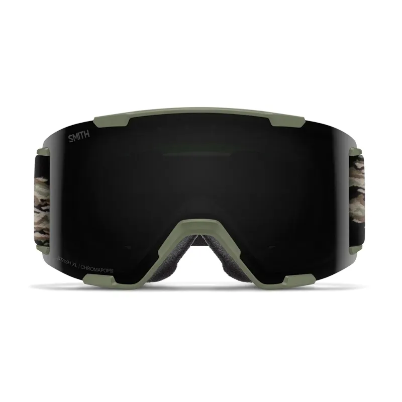 Smith Stash XL Goggles in Fatigue Green Eye Of The Tiger CP Sun Black + Storm Lens-1