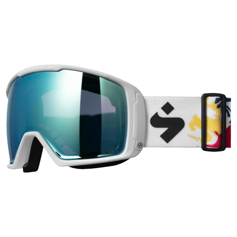 Sweet Protection Clockwork MAX RIG Reflect TE Goggles in RIG Aqua/White/Henrik 5 