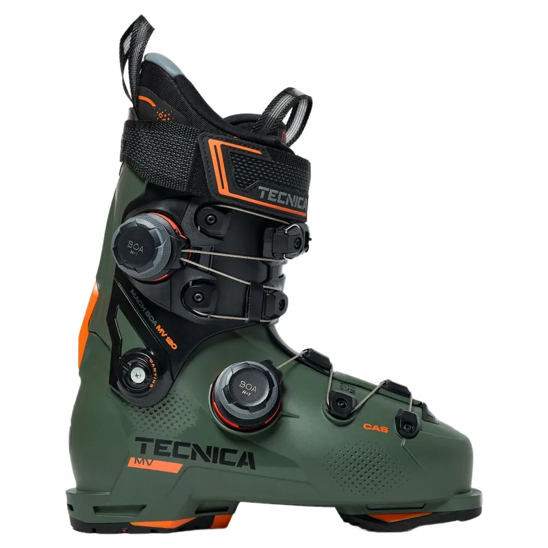 Tecnica Mach BOA MV 120 Dual Ski Boots in Progressive Green