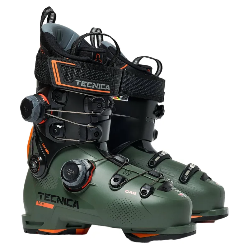 Tecnica Mach BOA MV 120 Dual Ski Boots in Progressive Green-1