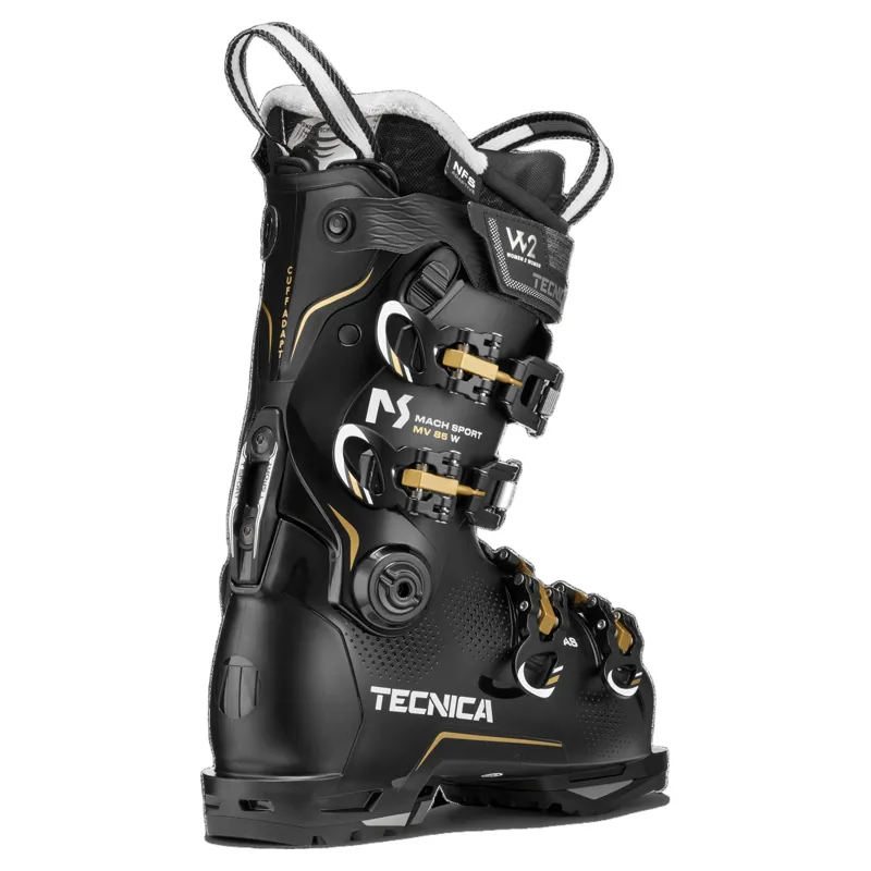 Tecnica Mach Sport MV 85 W Ski Boots in Black-3