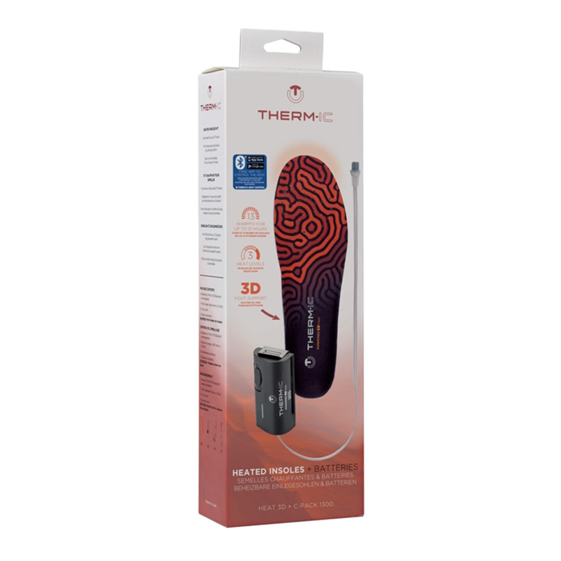 Therm'Ic Heated Insoles Kit Heat 3D + C-Pack 1300B Bluetooth Batteries-3
