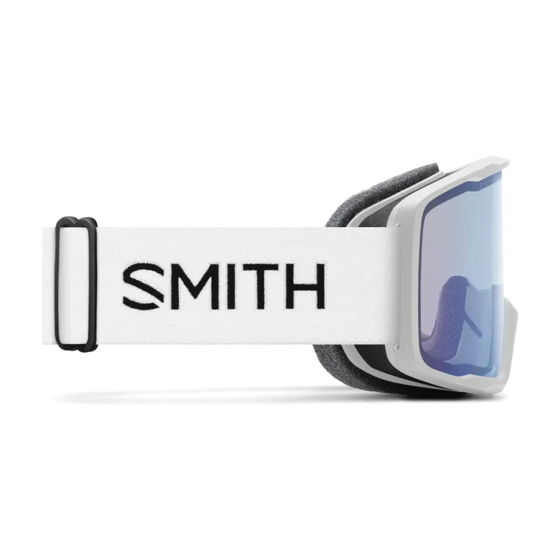 Smith Tribute Goggles in White with Blue Sensor Mirror Lens-2