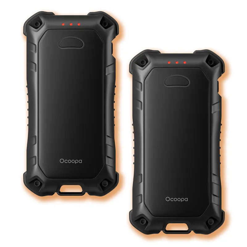 Ocoopa UT4 Extreme Rechargeable Handwarmer With Torch - Black Pair