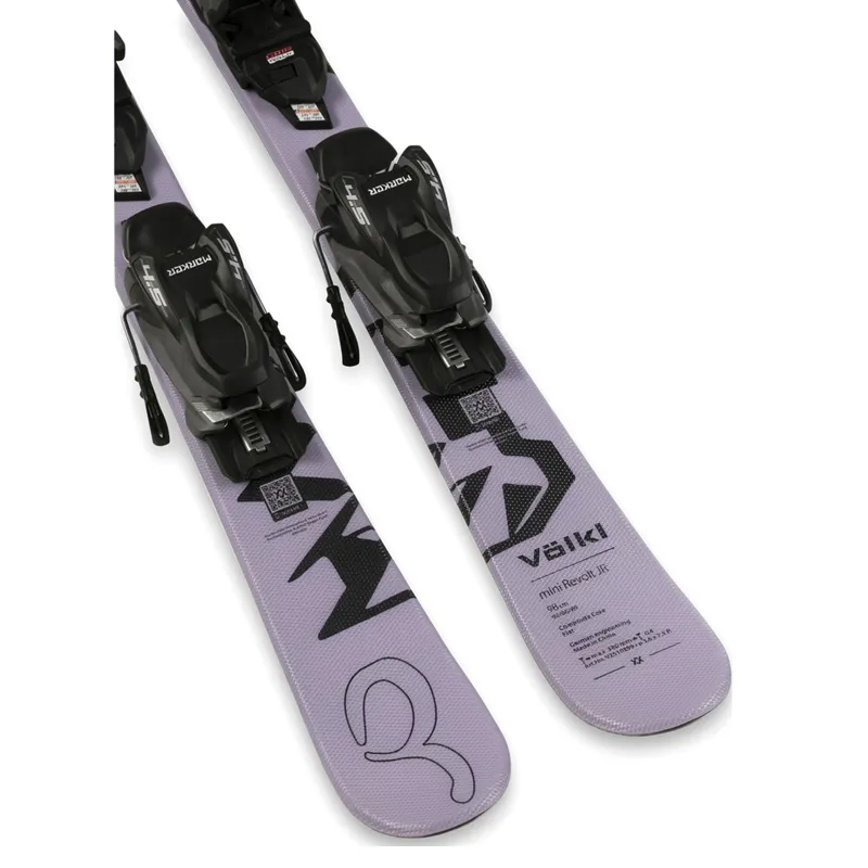 Volkl Mini Revolt Junior Vmotion Skis with Marker Bindings-3