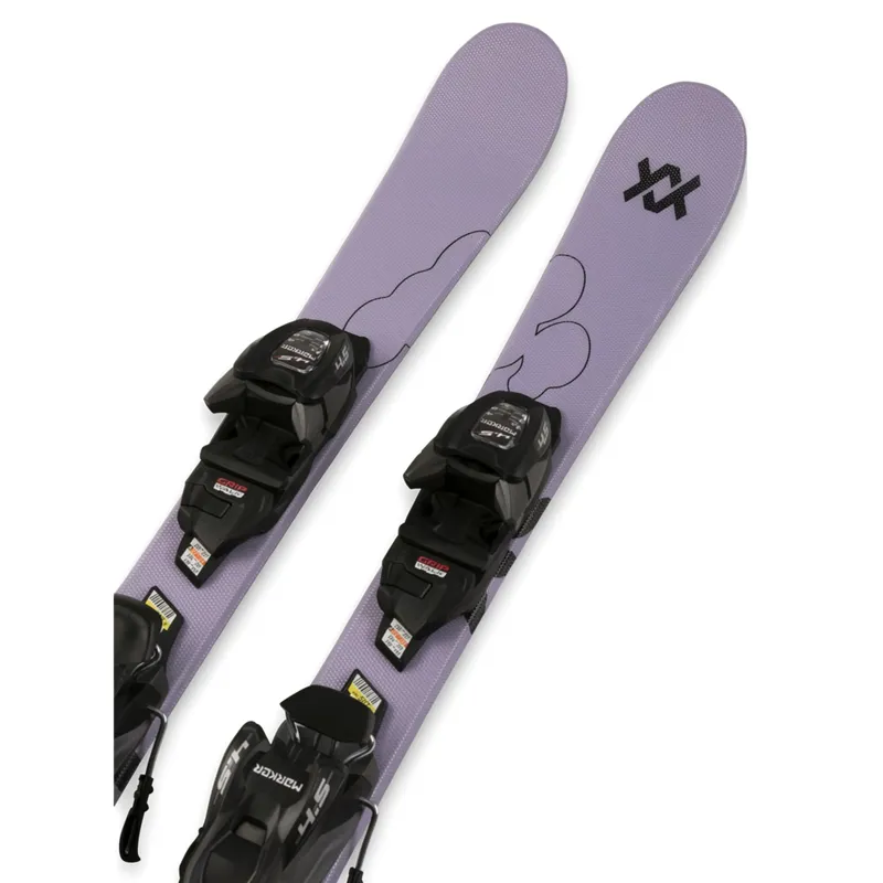 Volkl Mini Revolt Junior Vmotion Skis with Marker Bindings-4