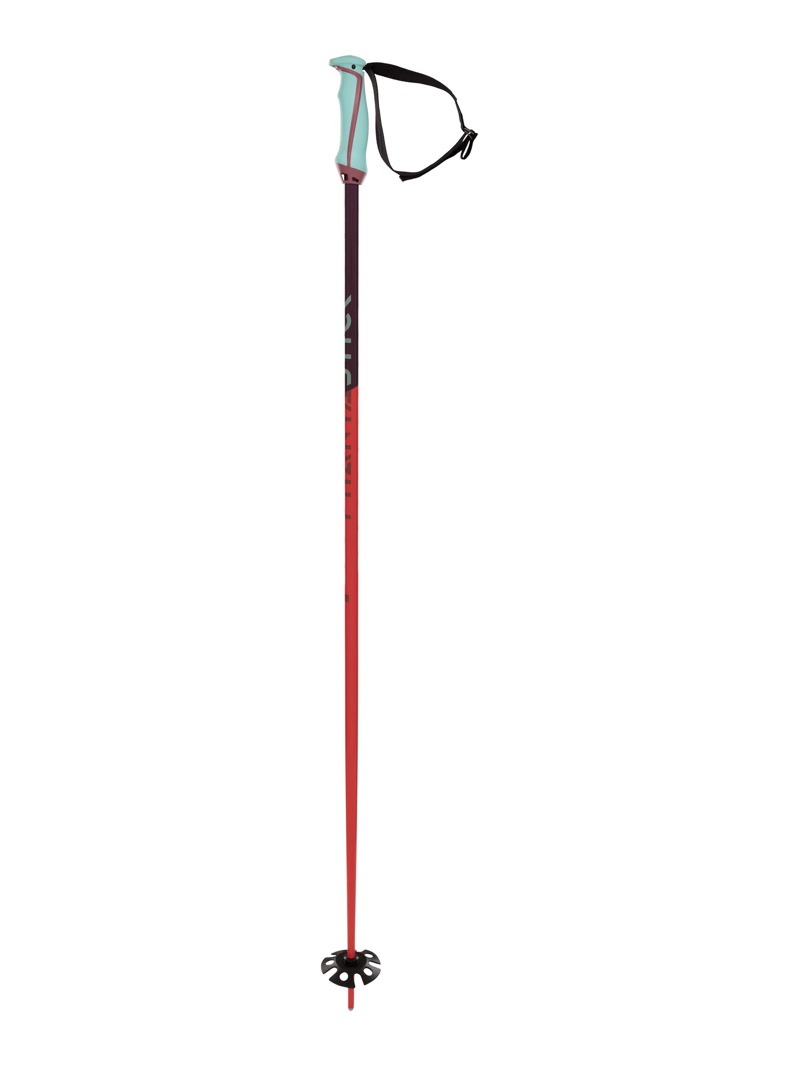 Volkl Phantastick 18mm Alloy Ski Poles In Bright Red-1