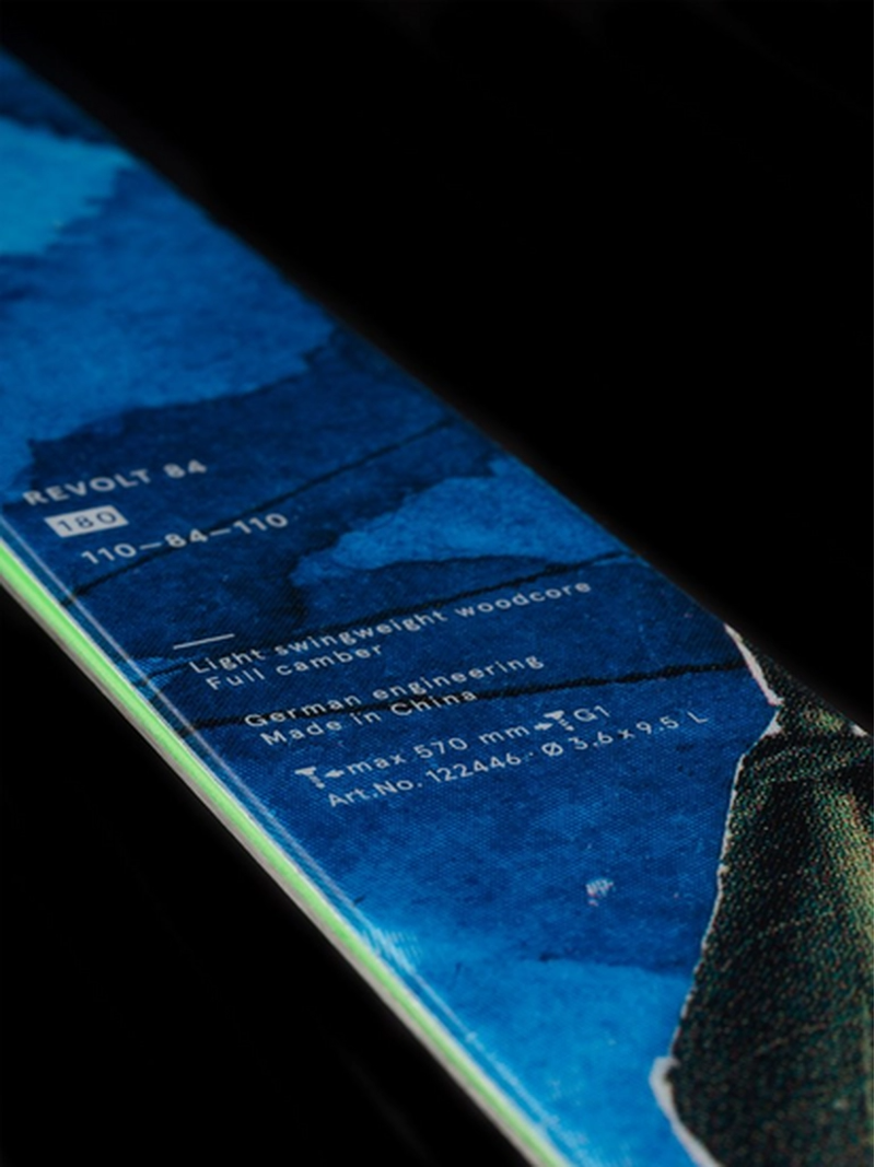 Volkl Revolt 84 Freestyle Twin Tip Park and All Mountain Skis - Skis Only-3