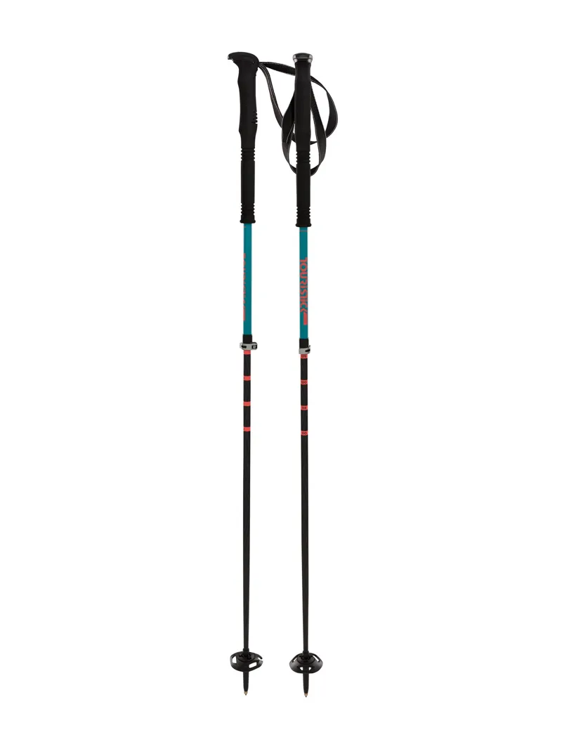 Volkl Touristick AC Ski Adjustable Poles In Blue-1