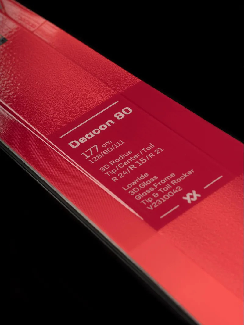 Volkl Deacon 80 All Mountain Skis 2024 with Marker LowRide XL Bindings-2