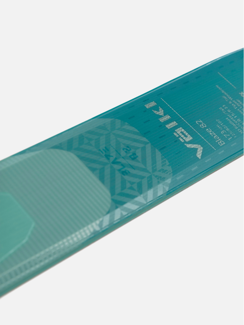 Volkl Blaze 82 Ex Demo All Mountain Skis in Teal 166cm Squire Demo Bindings-3