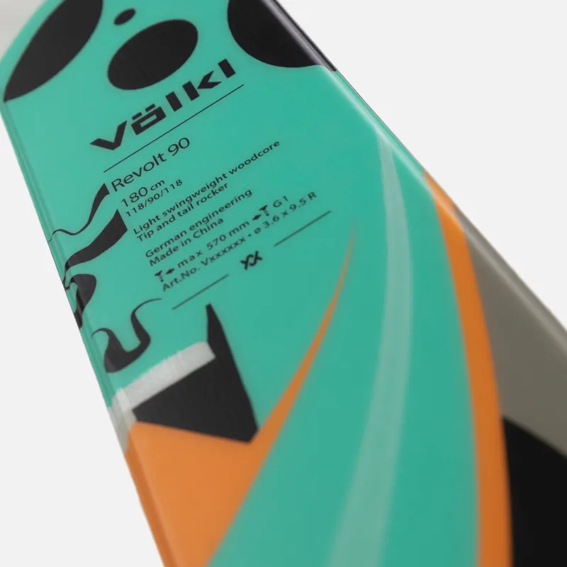 Volkl Revolt 90 Freestyle Park All-Mountain Skis-3