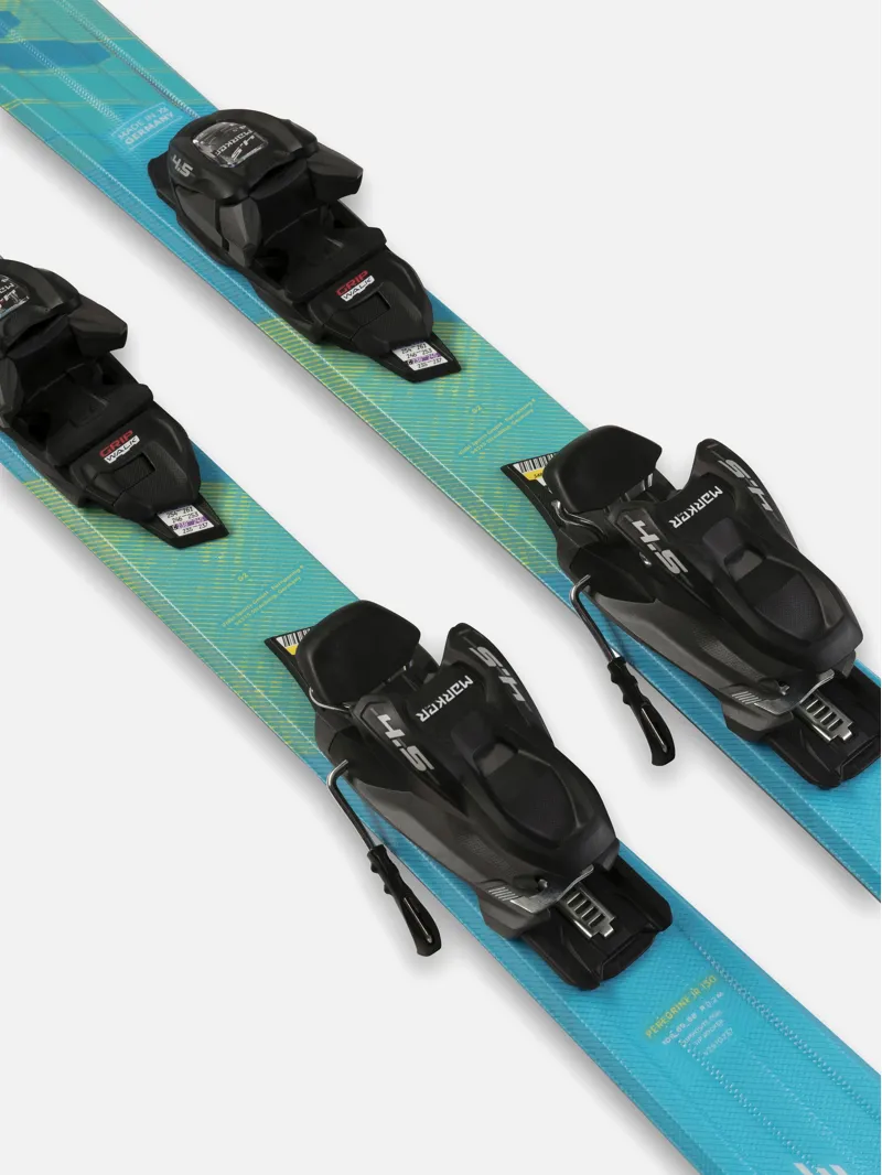 Volkl Peregrine Jr Skis 130cm with Marker Bindings-4