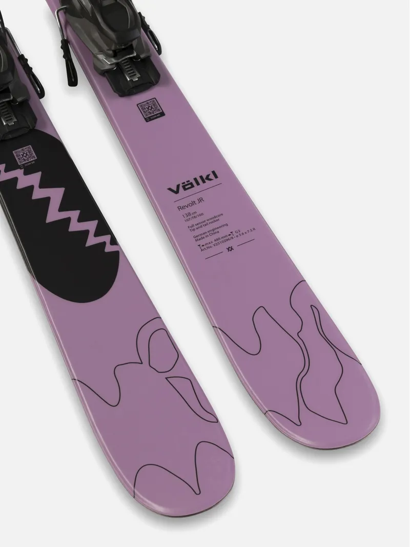 Volkl Revolt Jnr Urban 138cm Skis with vMotion 7.0 Bindings-4