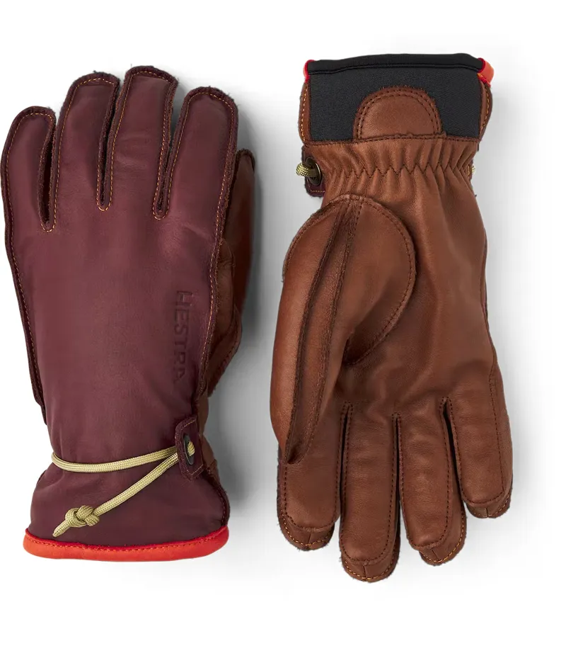 Hestra Wakayama Gloves in Bordeaux Leather