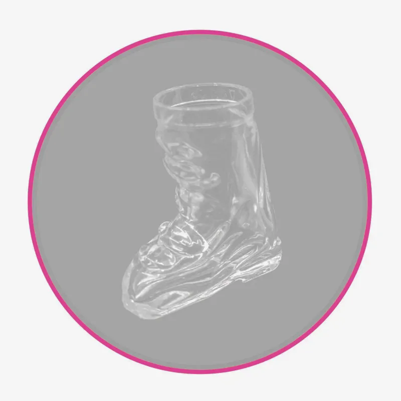 Apres-AllStars Ski Boot Shot Glass - 1 Replacement Glass