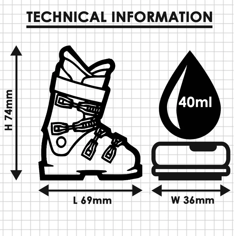 Apres-AllStars Ski Boot Shot Glass Set - White Bindings With 4 Glasses-3