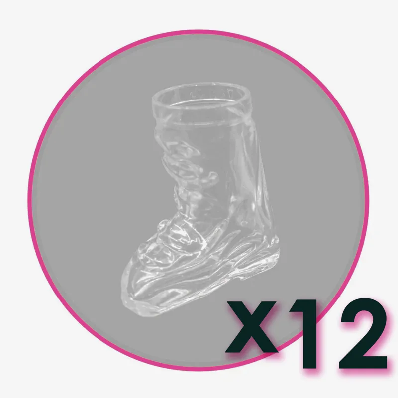 Apres-AllStars Ski Boot Shot Glass - Pack of 12 Shot Glasses Only