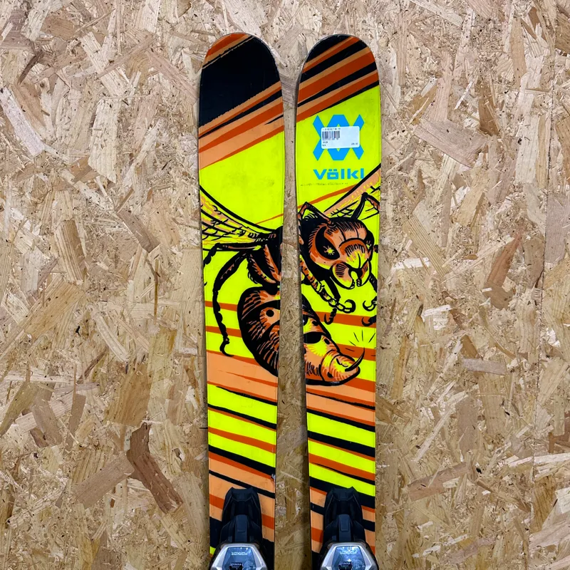 Volkl Revolt 96 Ex Demo Twin Tip All Mountain Skis with Marker