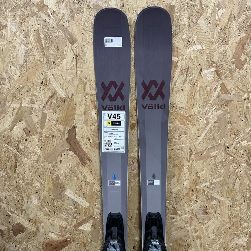 Volkl Yumi 80 Ex-Demo Womens All Mountain Skis with Marker Bindings-3